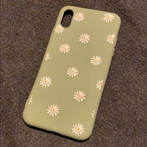 green floral iphone XS MAX case